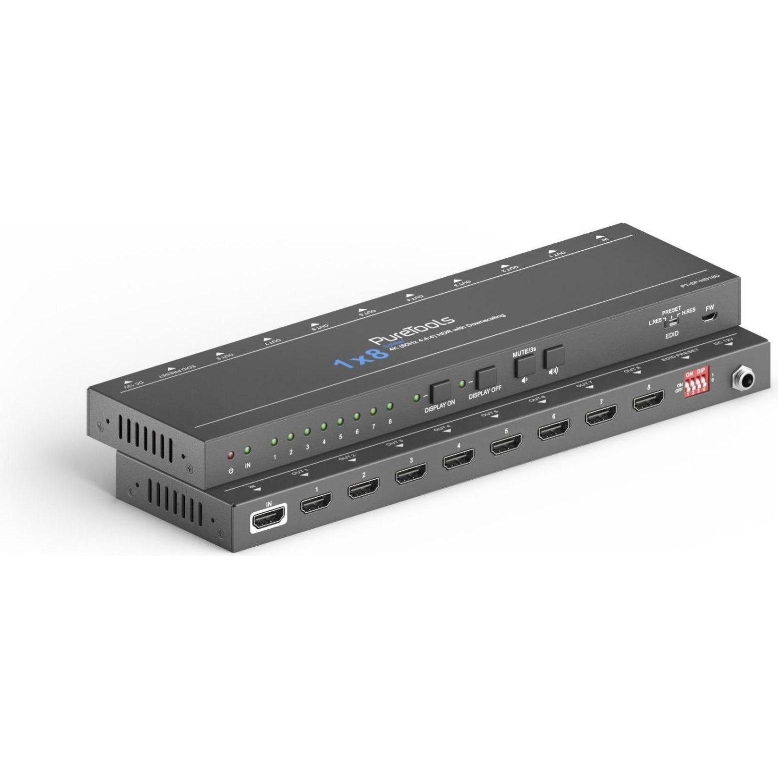 Распределитель (сплиттер) PureLink PT-SP-HD18-48G, 1:8 HDMI 2.1 